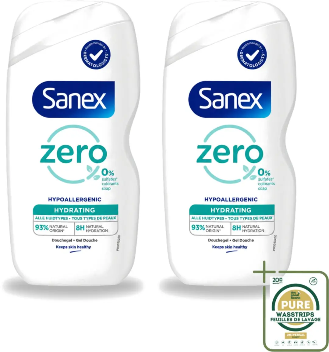2 x Sanex Zero %