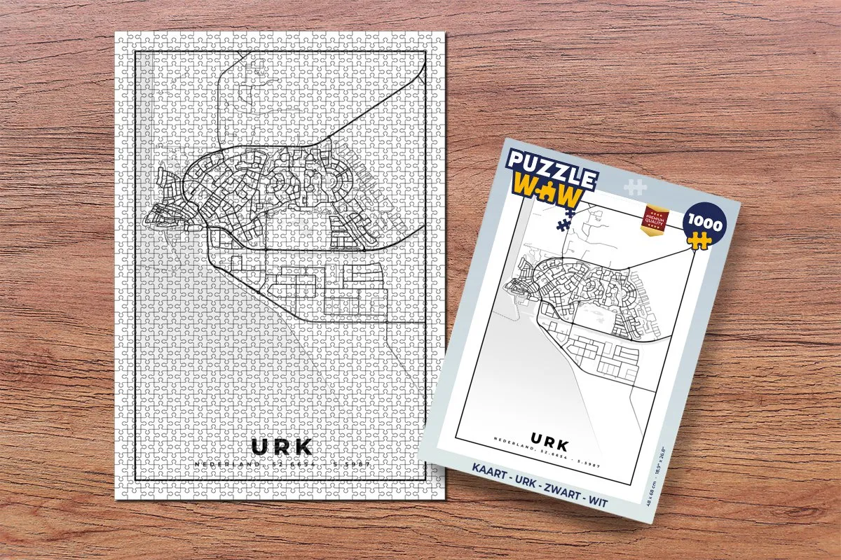 PuzzleWow Urk Legpuzzel 1000 Stuks - Multicolor