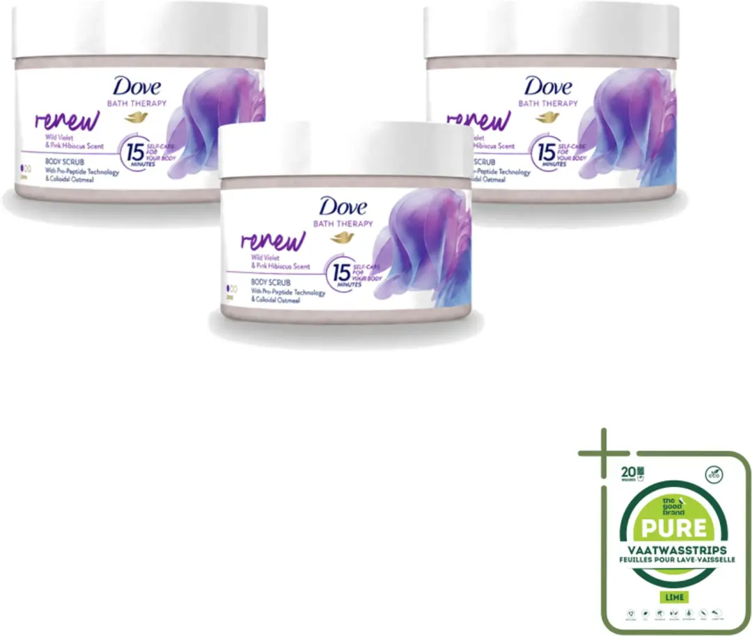 3 x Dove Bath Therapy Renew