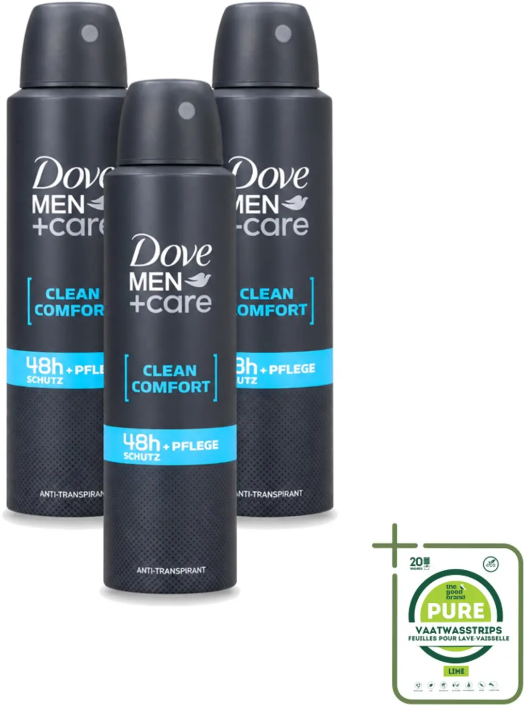 3 x Dove Men+Care