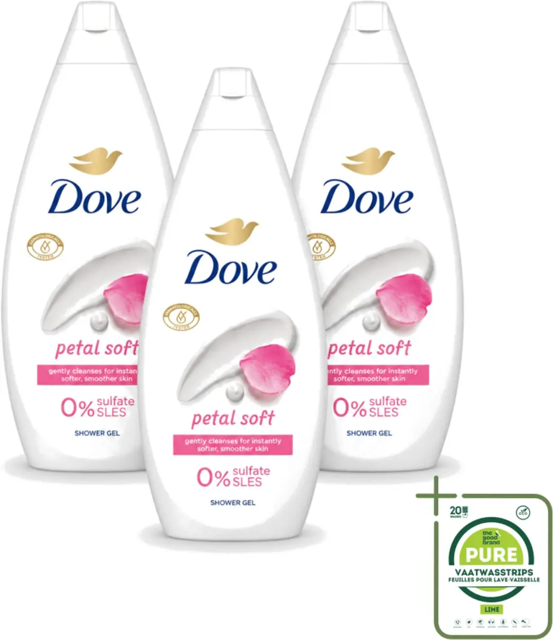 3 x Dove Petal Soft