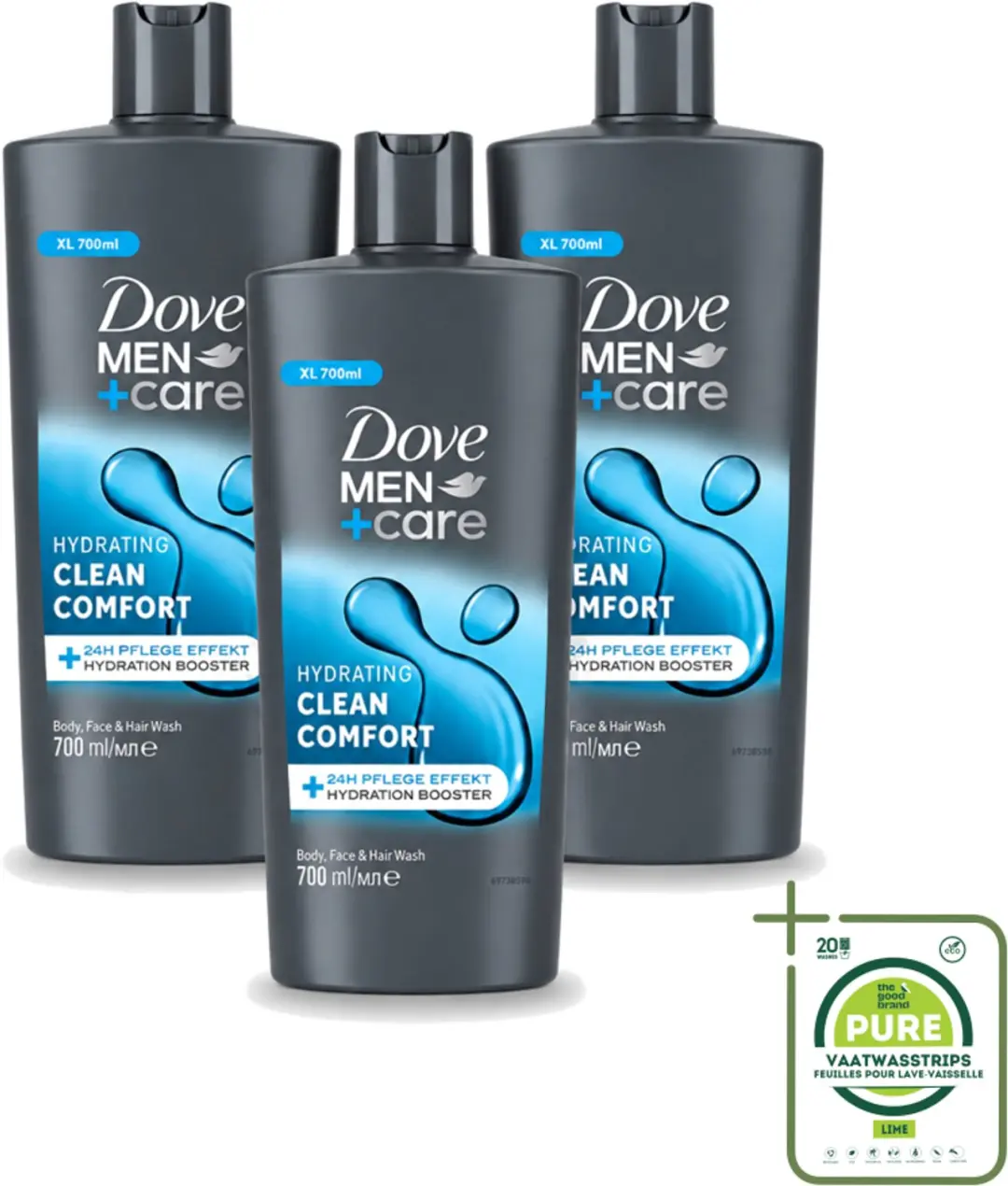 3 x Dove Men+Care