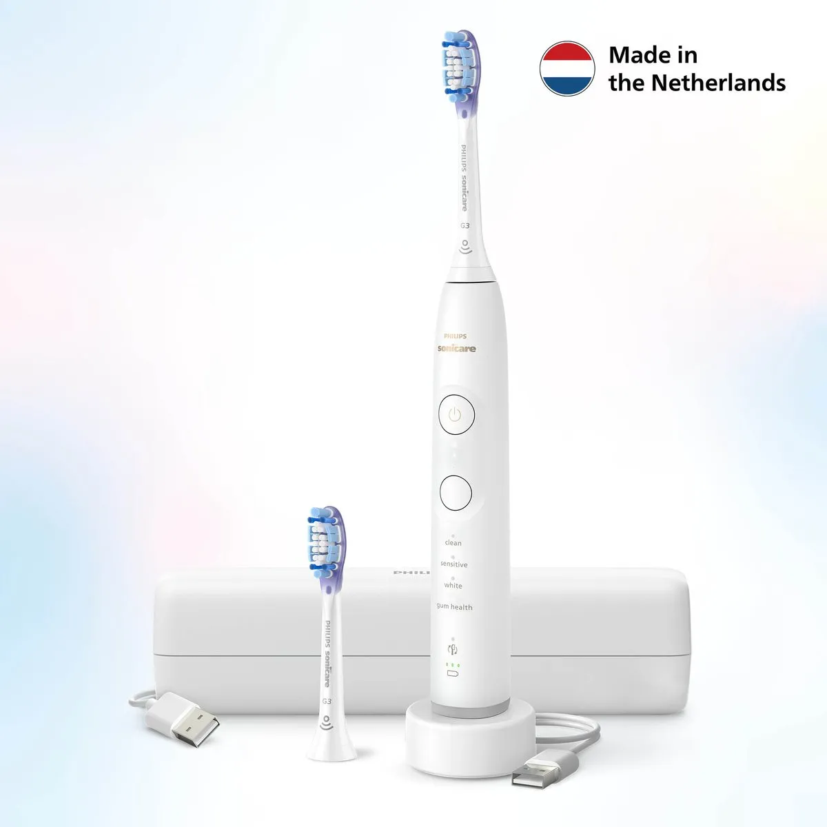 Philips Sonicare 7100 Series - Elektrische Tandenborstel - Wit - Extra Premium Gum Opzetborstel - Reisetui - Gezonder tandvlees - HX7420/02