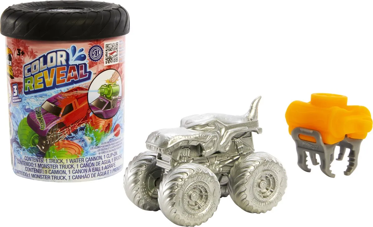 Hot Wheels Monstertrucks Color Reveal HJF39 - Speelgoedvoertuig Multikleur - afbeelding 6 van 6