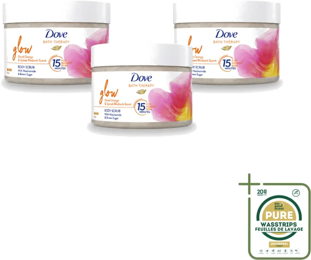 3 x Dove Bath Therapy Glow