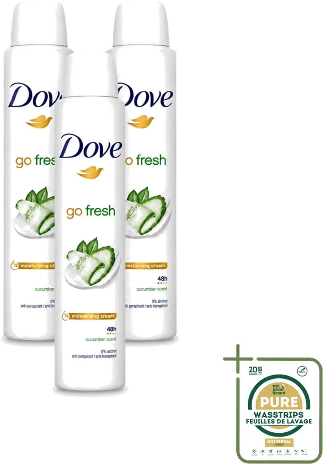3 x Dove Go Fresh