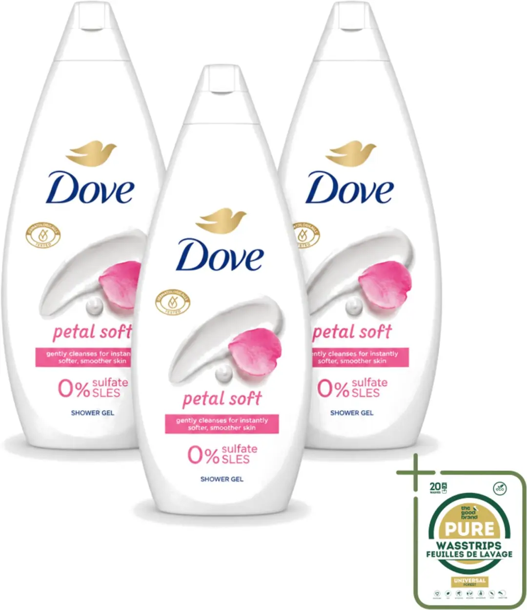 3 x Dove Petal Soft
