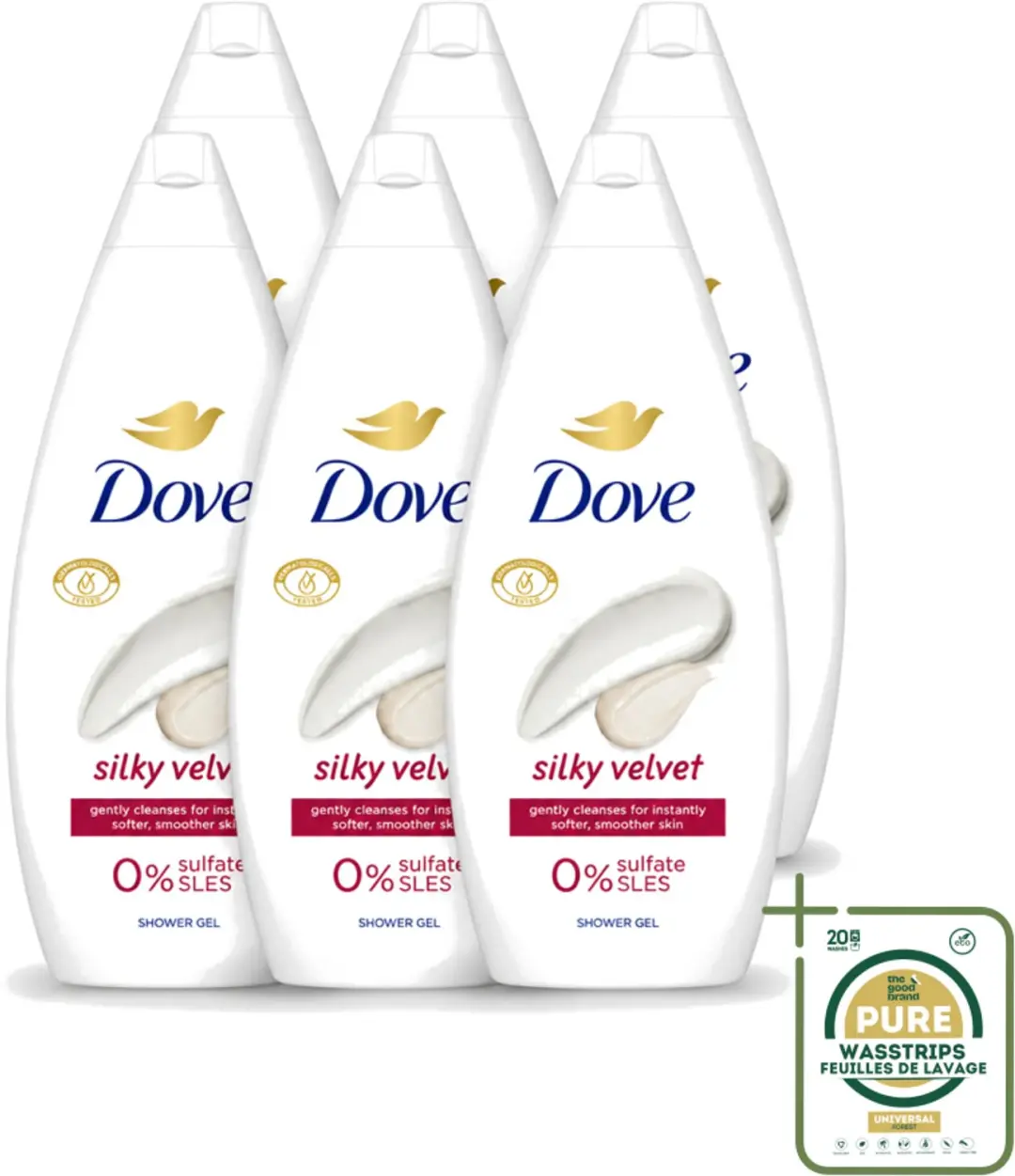 6 x Dove Silky Velvet