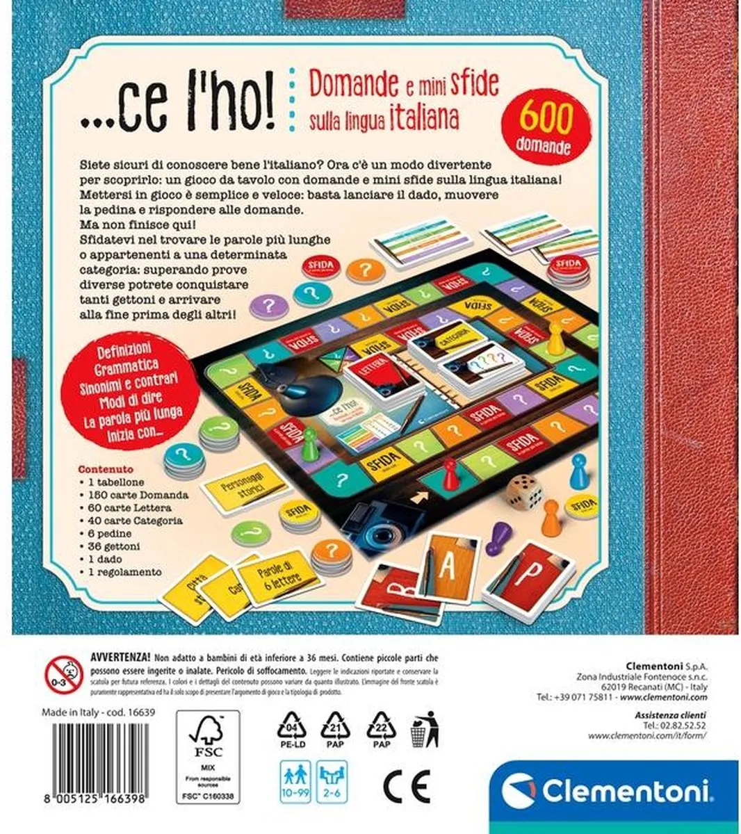 Clementoni 16639 Leren Bordspel - 2-6 Spelers - afbeelding 4 van 5