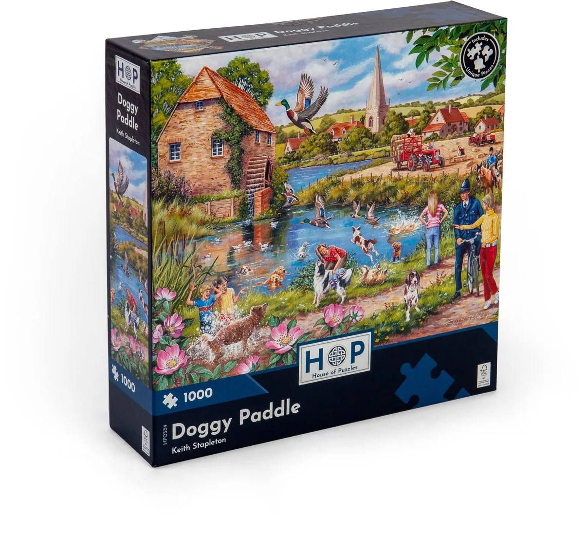 House Of Puzzles Doggy Paddle Legpuzzel 1000 Stuks - HP0584 - Multicolor