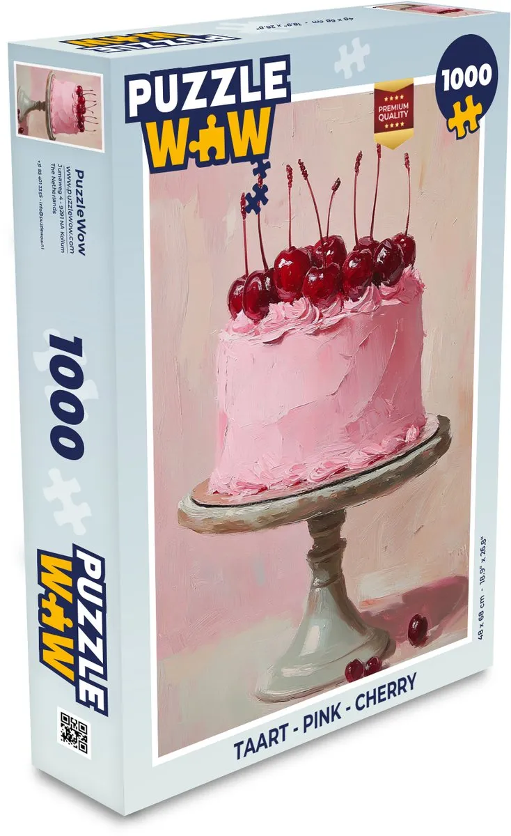 PuzzleWow Taart Legpuzzel 1000 Stuks