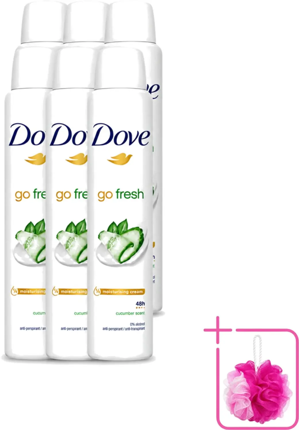6 x Dove Go Fresh