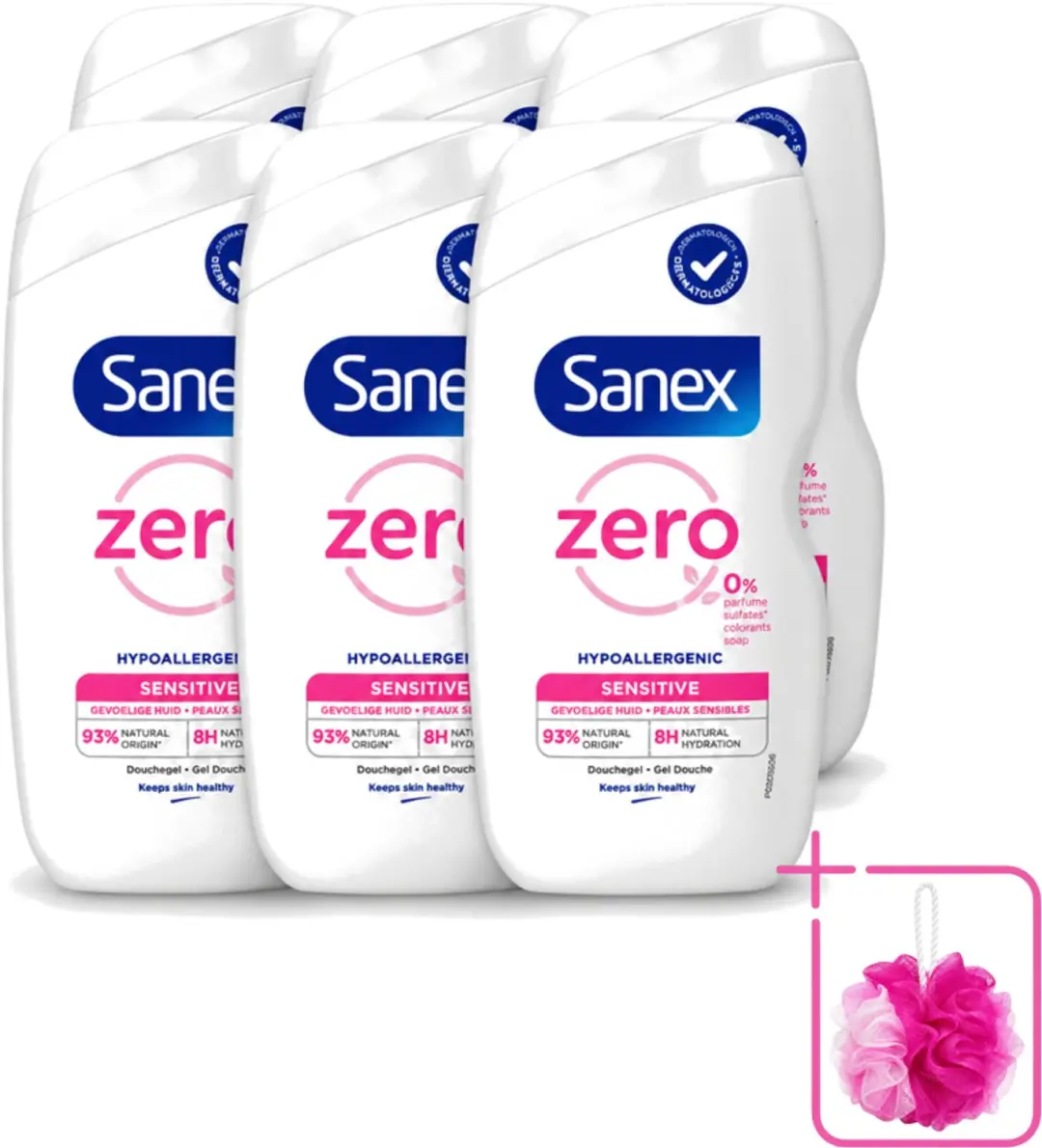 6 x Sanex Zero%