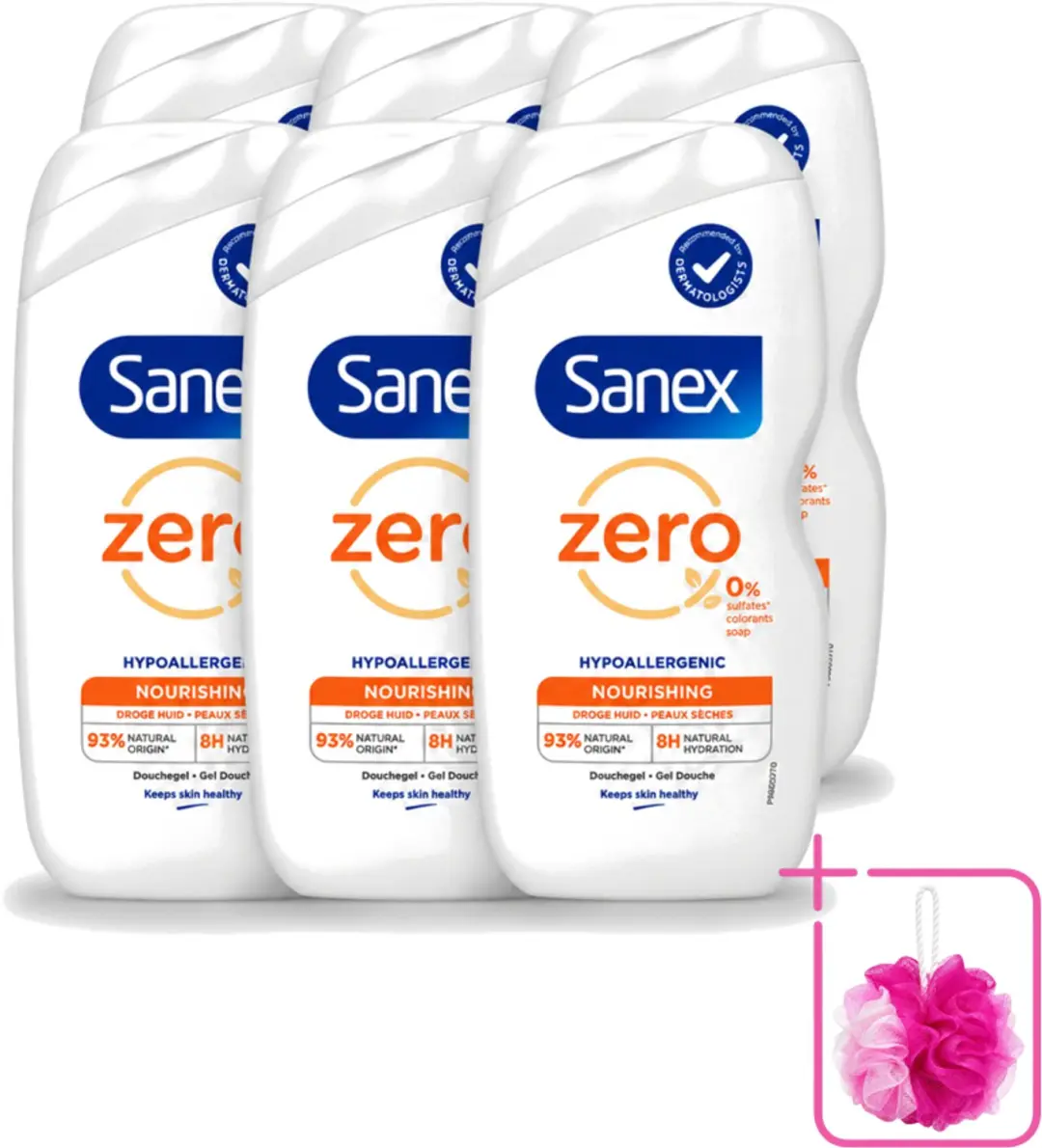 6 x Sanex Zero%