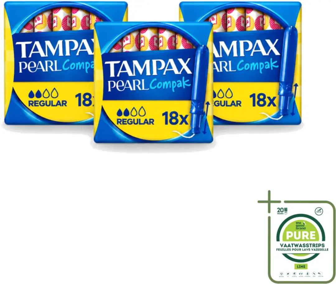 3 x Tampax Pearl Compak