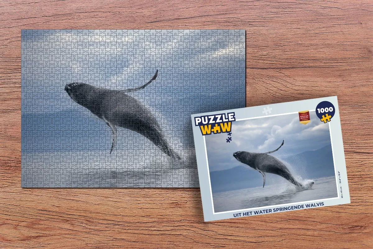 PuzzleWow Walvis Legpuzzel 1000 Stuks - Multicolor