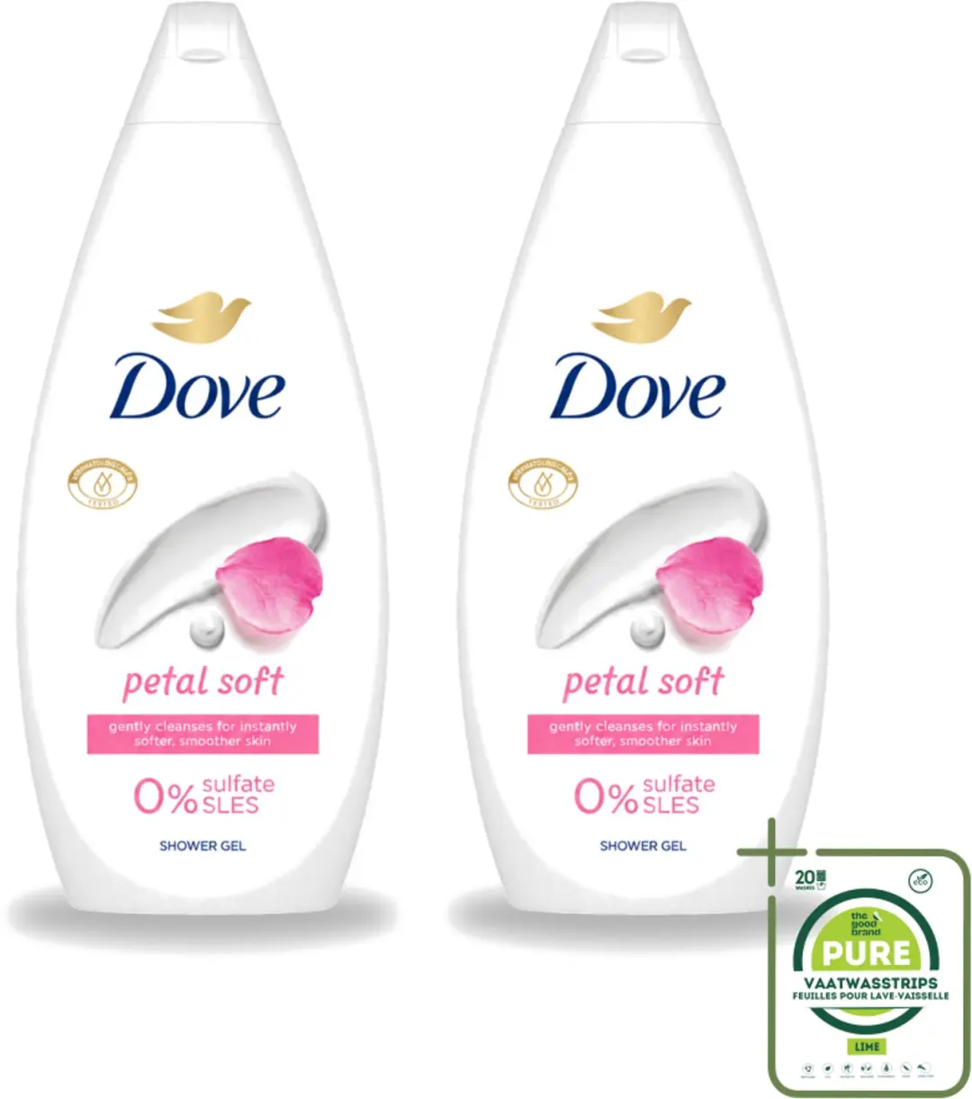 2 x Dove Petal Soft