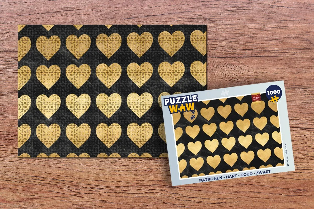 PuzzleWow Legpuzzel Hart 1000 Stuks - Multicolor