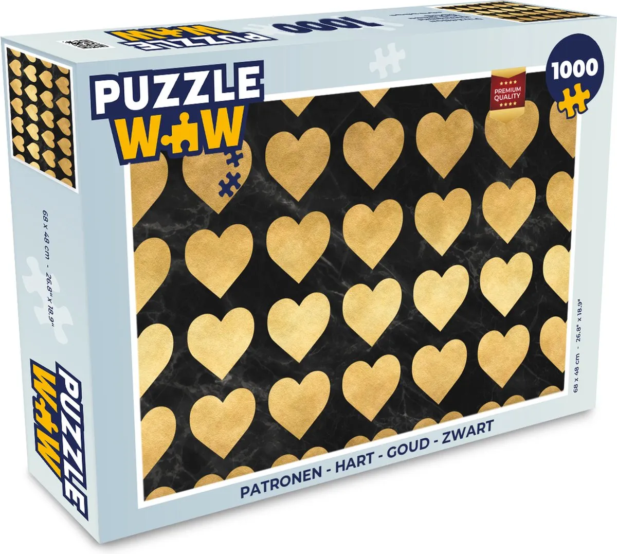 PuzzleWow Legpuzzel Hart 1000 Stuks
