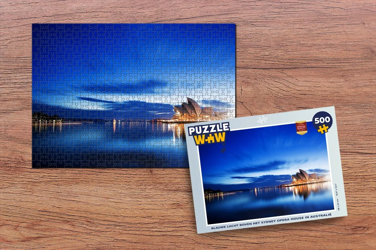 PuzzleWow Sydney Opera House Legpuzzel 500 Stuks - Multicolor