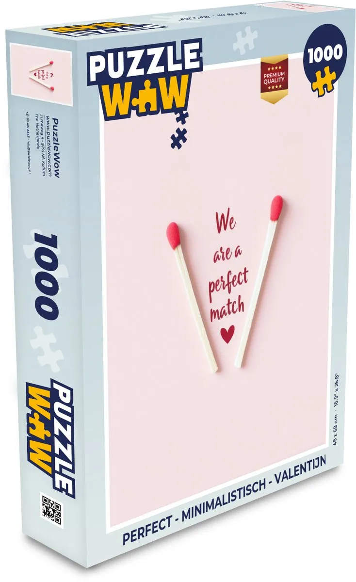 PuzzleWow Valentijn Legpuzzel 1000 Stuks - Lucifers