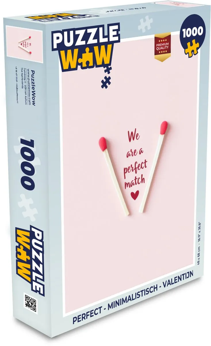 PuzzleWow Valentijn Legpuzzel 1000 Stuks - Lucifers