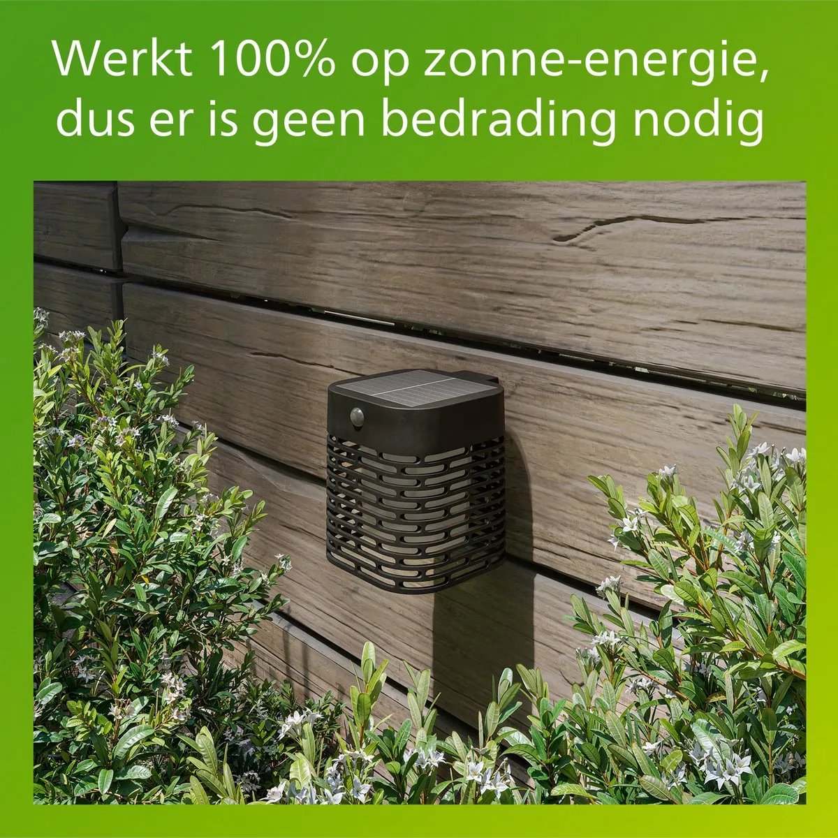 Philips Hara Solar Wandlamp 3.8W - Zwart
