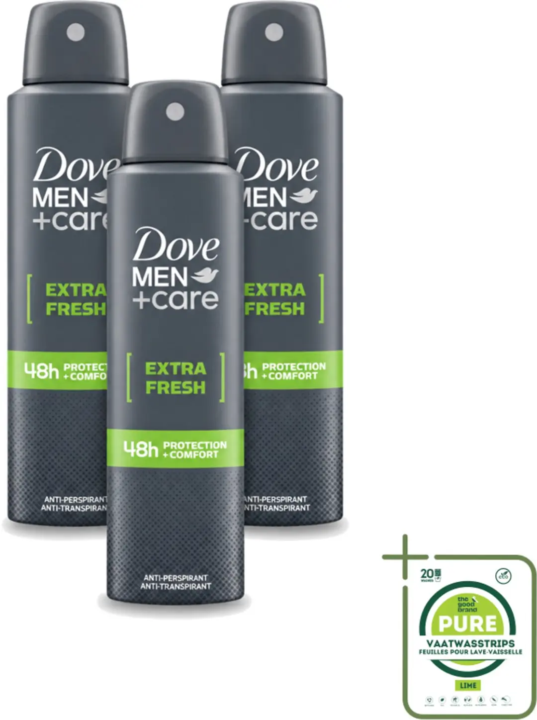 3 x Dove Men+Care