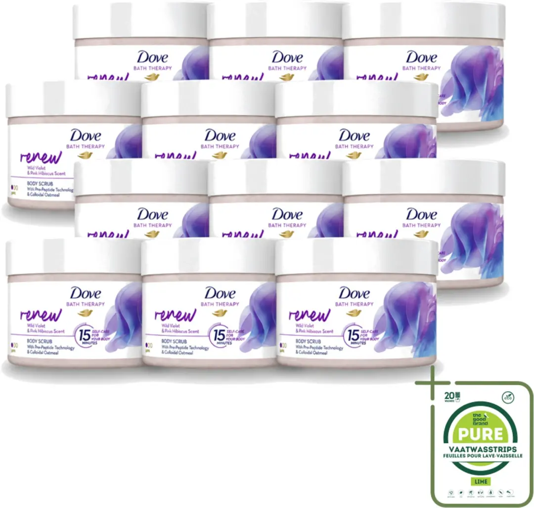 12 x Dove Bath Therapy Renew