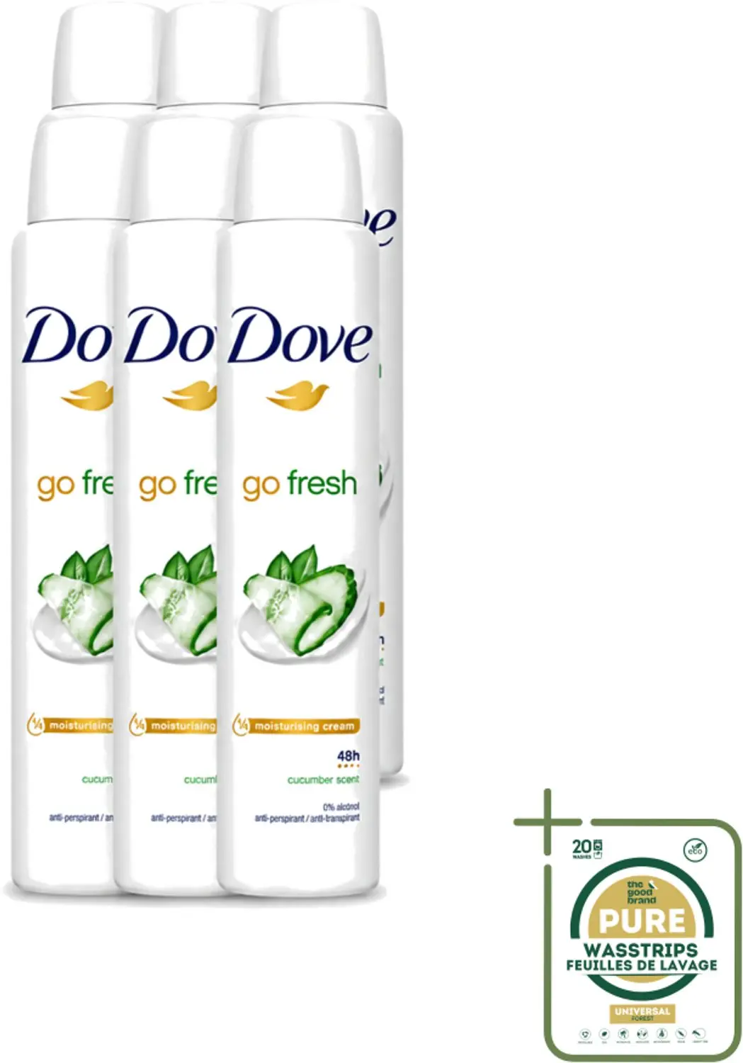6 x Dove Go Fresh