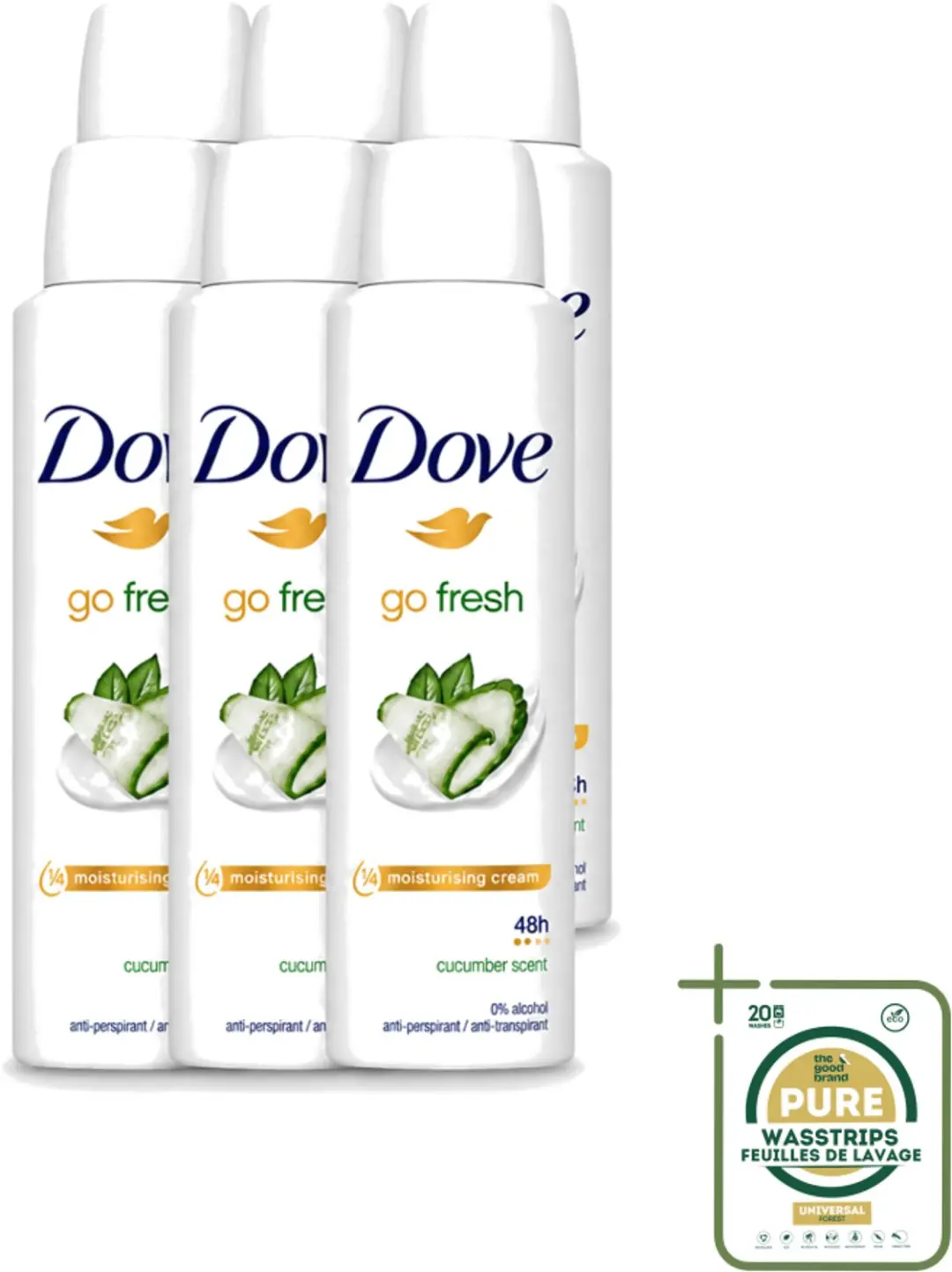 6 x Dove Go Fresh