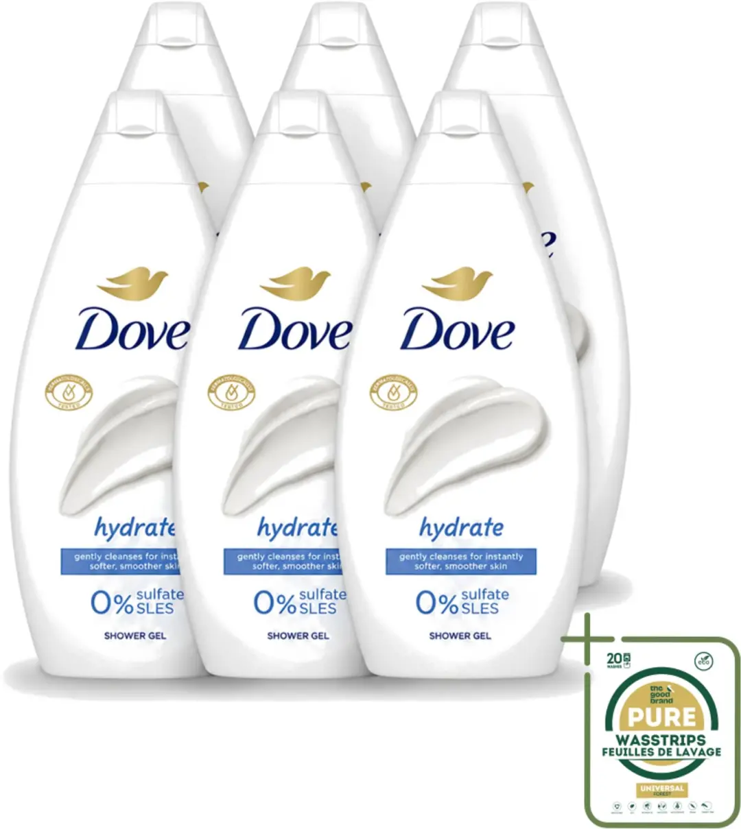 6 x Dove Hydrate