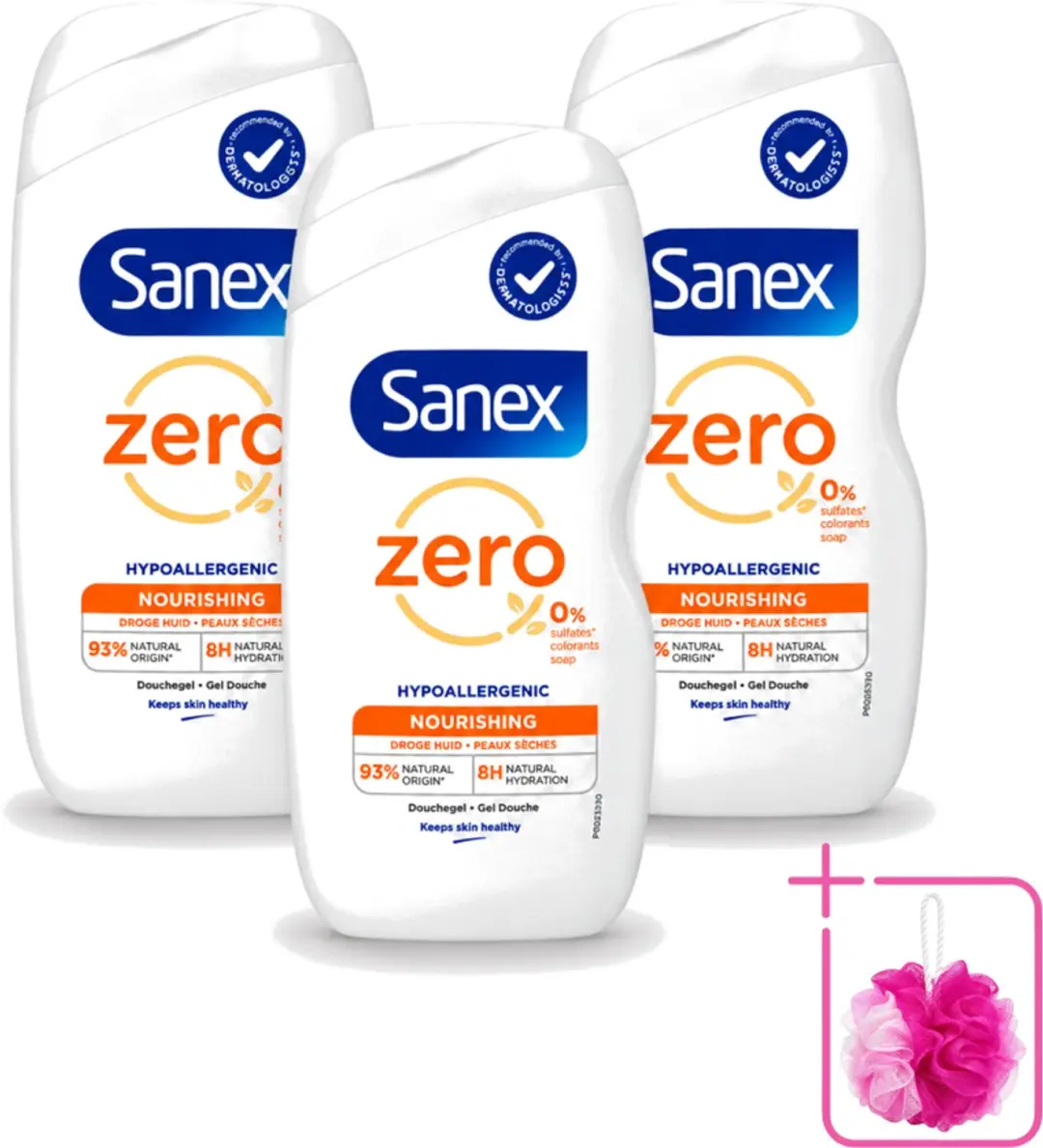 3 x Sanex Zero%