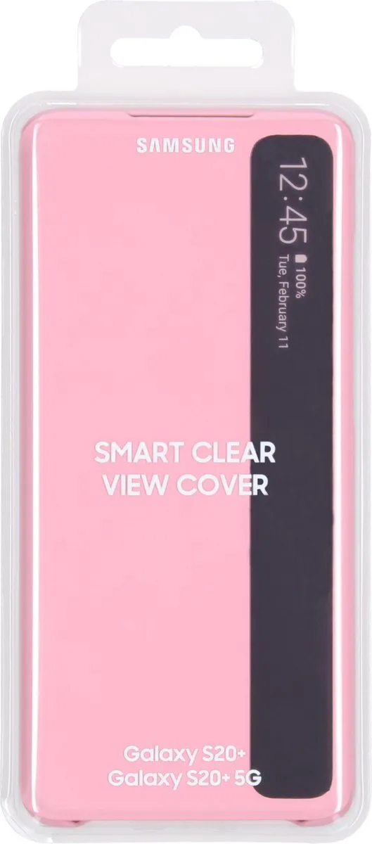 Samsung Clear View Hoesje EF-ZG985CPEGEU - Galaxy S20 Plus - Roze - afbeelding 6 van 6