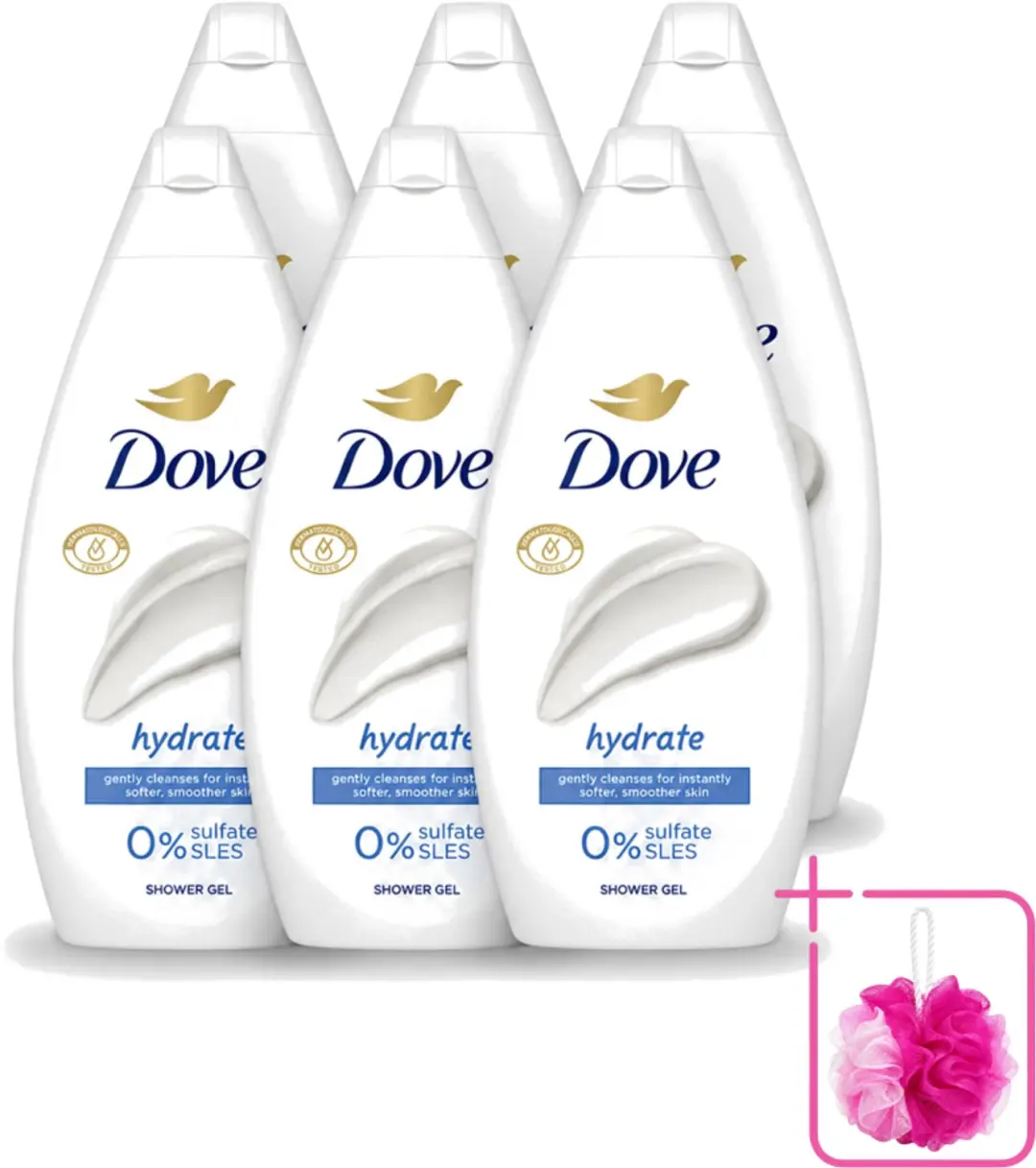 6 x Dove Hydrate