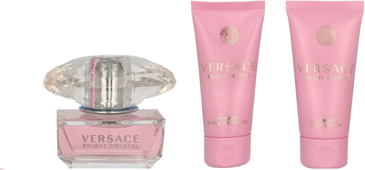 Versace Bright Crystal Geschenkset Dames - 150ml (50ml x3)