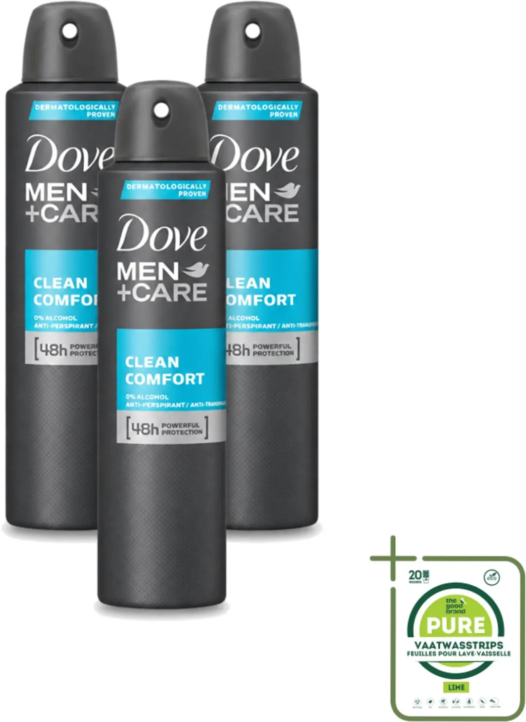 3 x Dove Men+Care