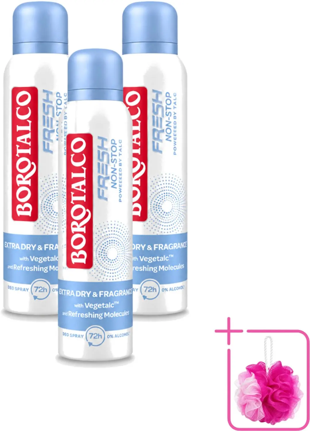 3 x Borotalco