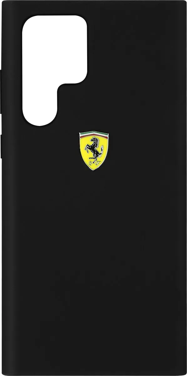 Ferrari SF Silicone Back Case Samsung Galaxy S22 Ultra - Zwart