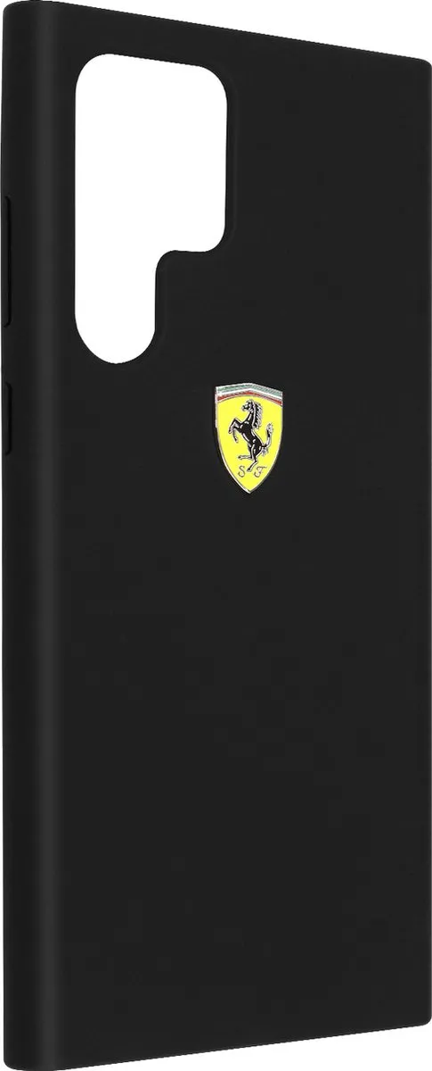 Ferrari SF Silicone Back Case Samsung Galaxy S22 Ultra - Zwart