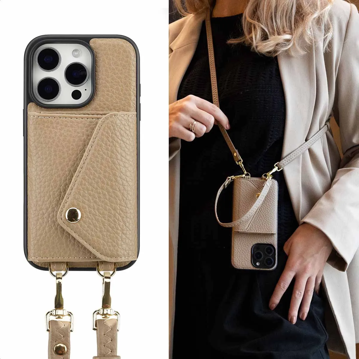 Selencia Koordhoes iPhone 16 Pro - Taupe