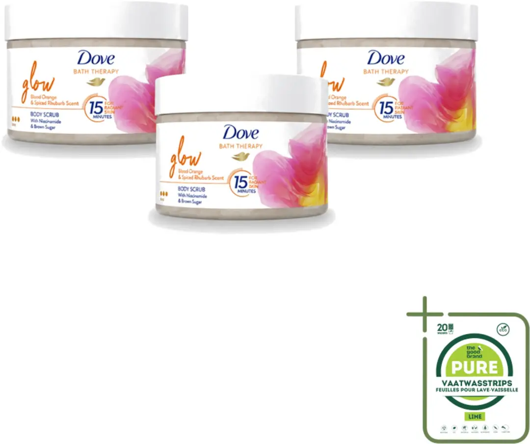 3 x Dove Bath Therapy Glow