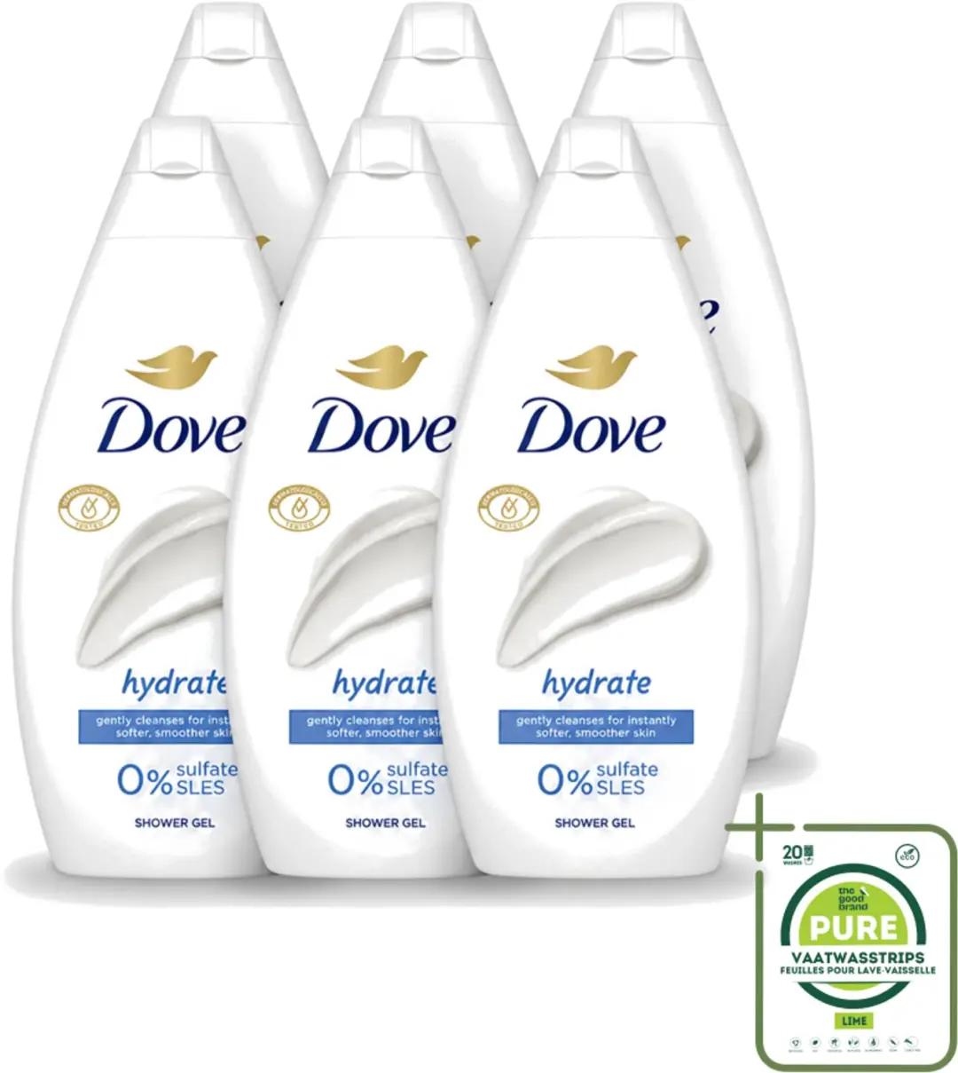 6 x Dove Hydrate