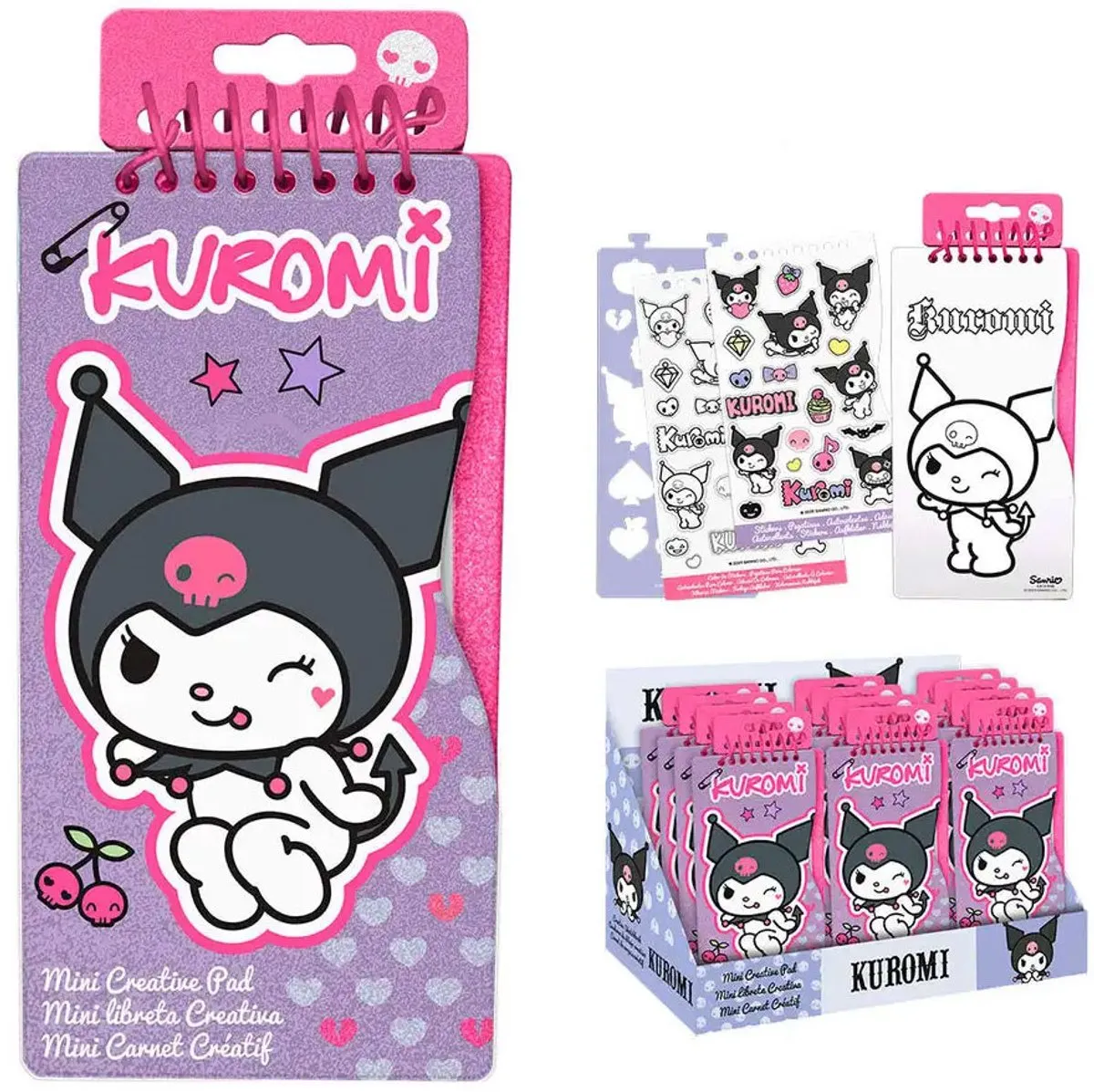 Hello Kitty Kuromi Mini Creative Set - Paars/Rozig