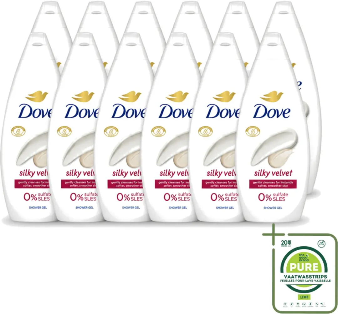 12 x Dove Silky Velvet