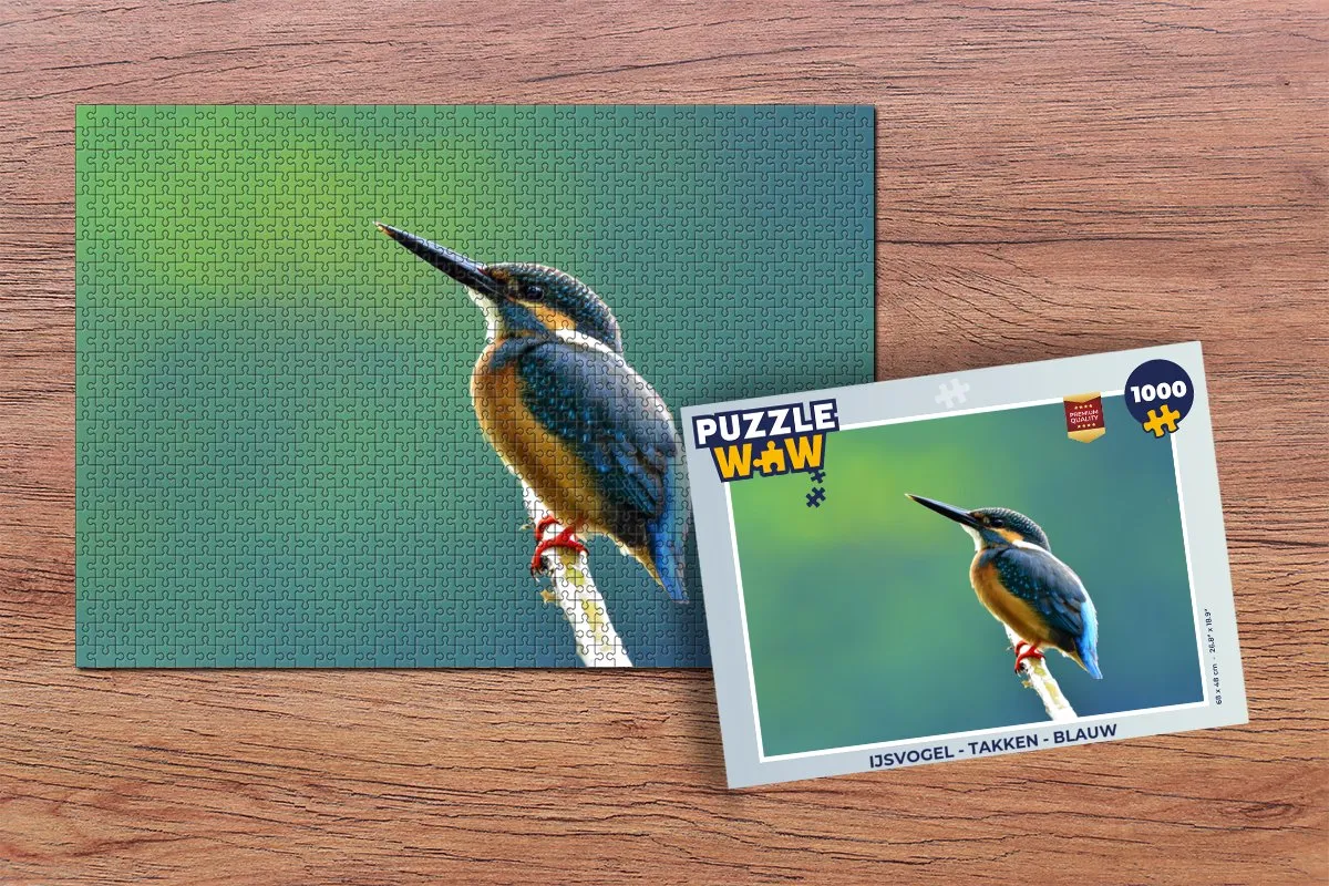 PuzzleWow IJsvogel Takken Legpuzzel 1000 Stuks - Multicolor