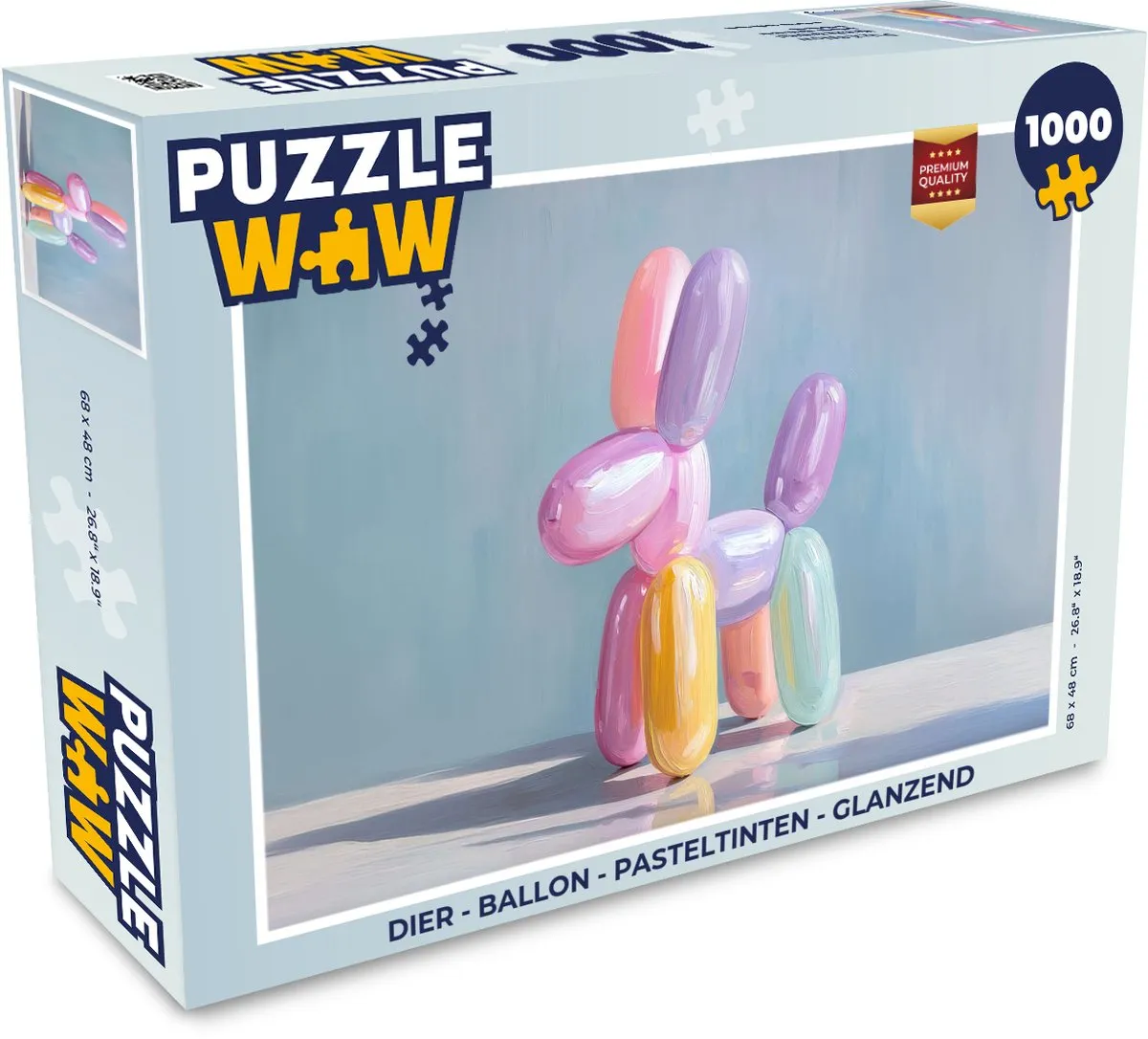 PuzzleWow Legpuzzel Dier Ballon 1000 Stuks
