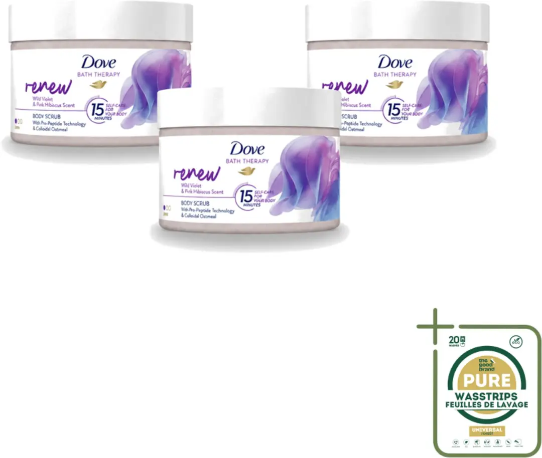 3 x Dove Bath Therapy Renew