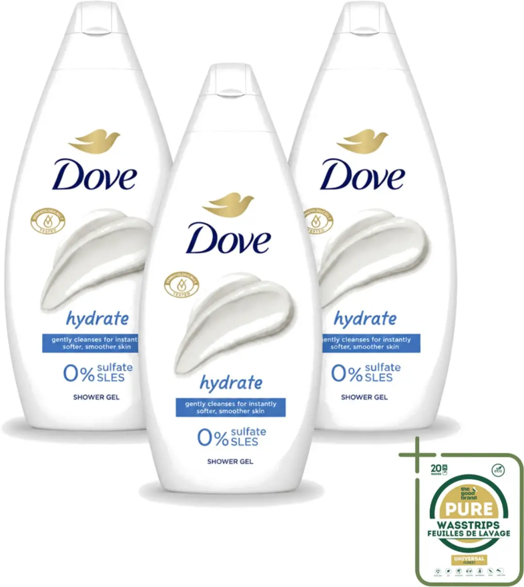 3 x Dove Hydrate