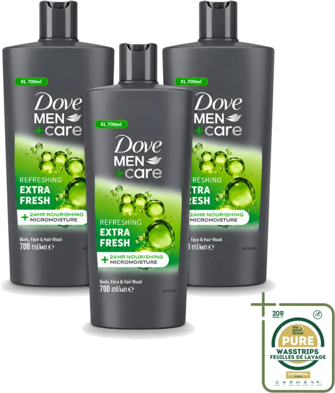 3 x Dove Men+Care